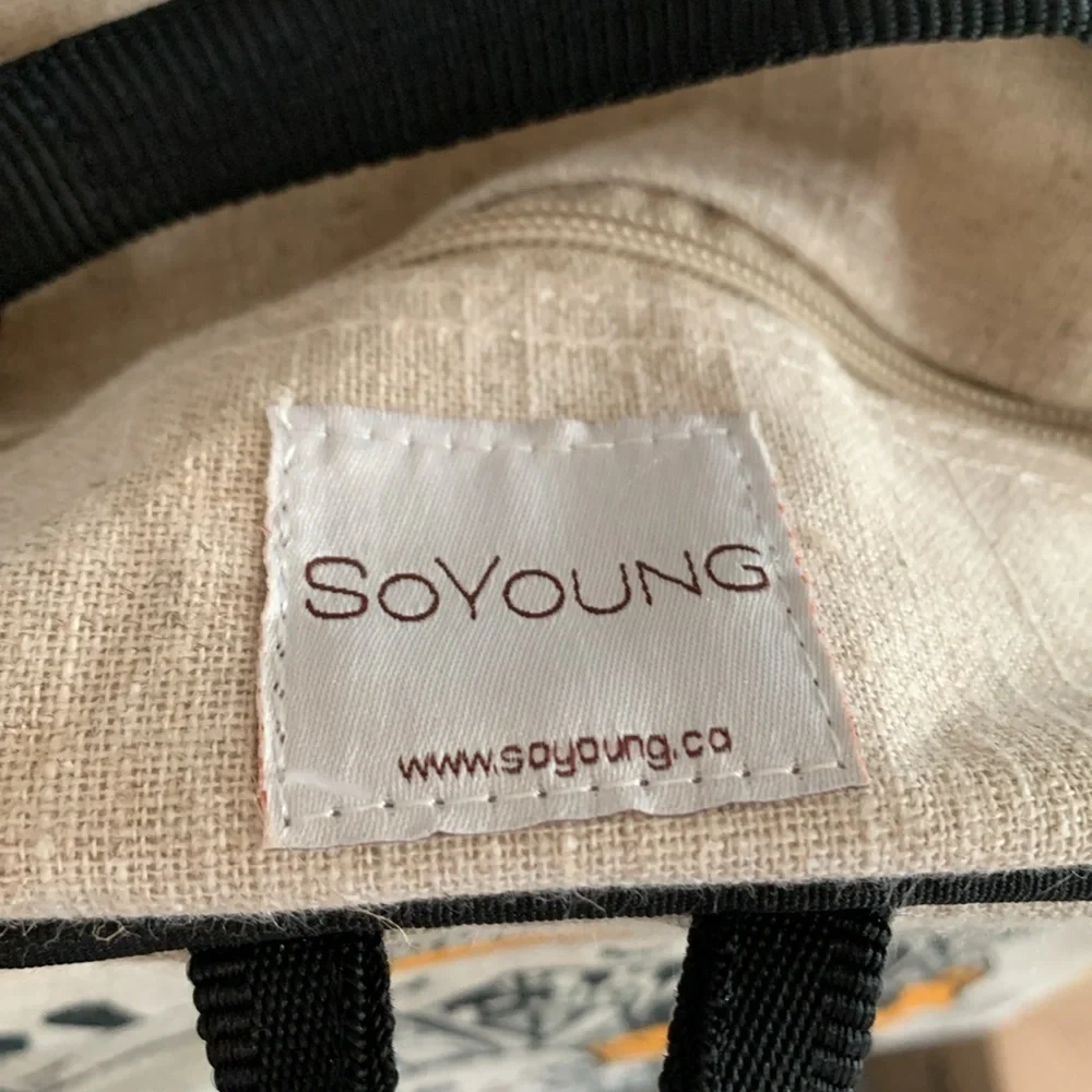 SoYoung x Pixopop Pishi and Friends Backpack NWT Eco Friendly Linen Bag